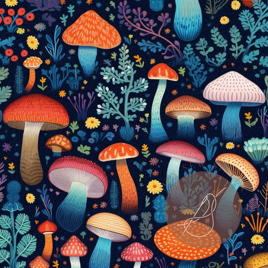 Funky Shrooms seamless file