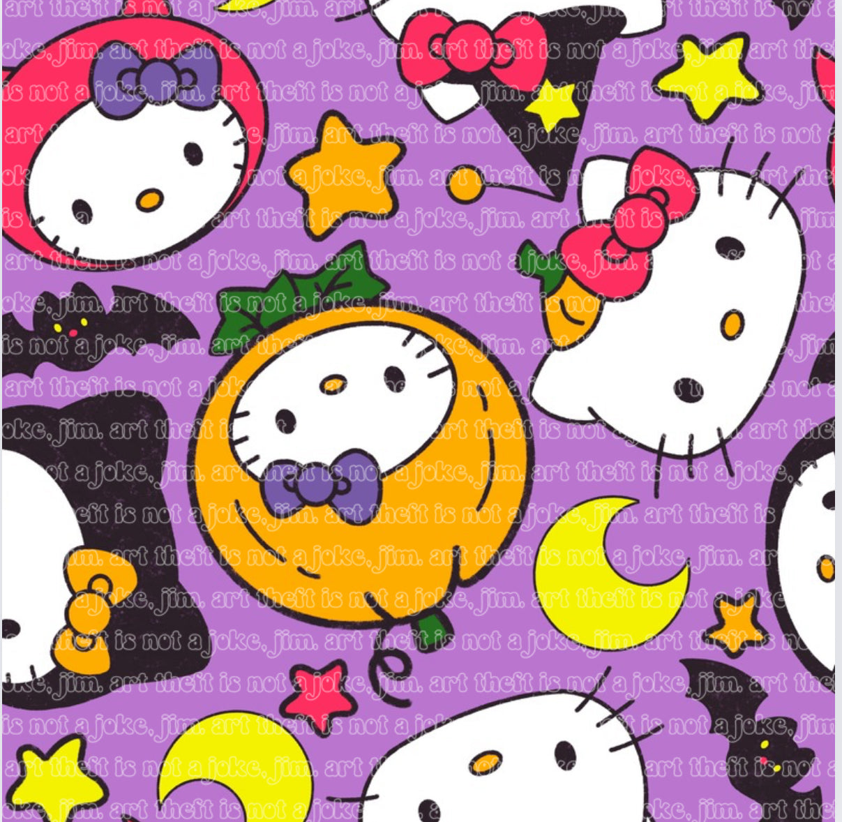 Halloween Kitties Purple