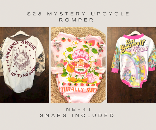 $25 mystery upcycled rompers