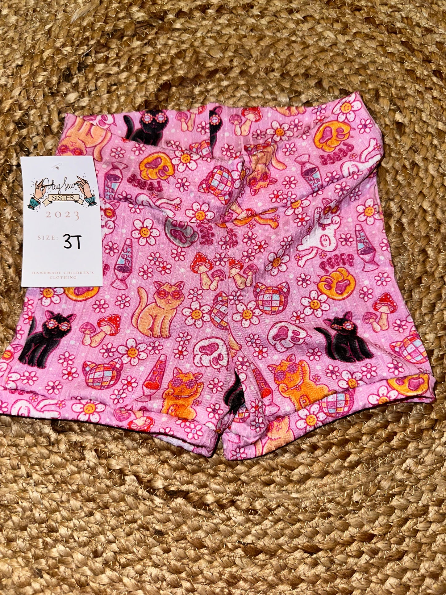 3T biker short shorts